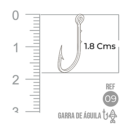 Anzuelo Garra Aguila 110 #  9 Paquete X 1000 Unidades