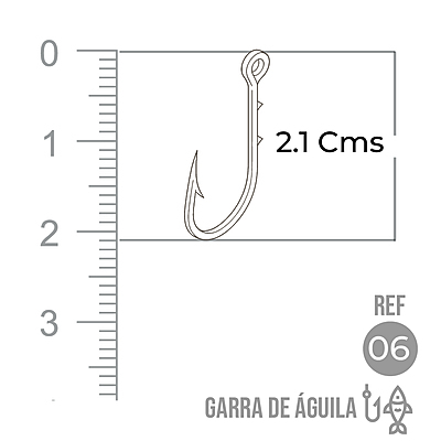 Anzuelo Garra Aguila 110 #  6 Paquete X 1000 Unidades