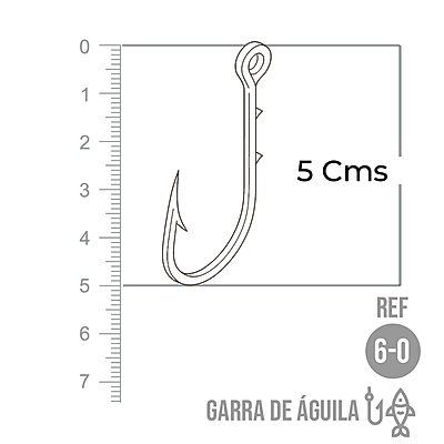 Anzuelo Garra De Aguila # 6/0 Paquete X 100 Unidades