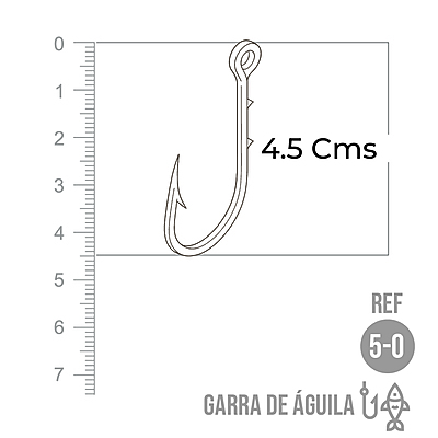 Anzuelo Garra De Aguila # 5/0 Paquete X 100 Unidades