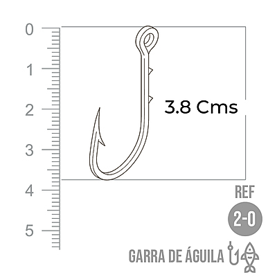 Anzuelo Garra De Aguila # 2/0 Paquete X 1000 Unidades