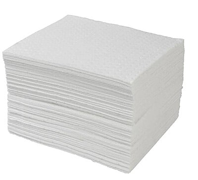 Absorbent Pad 15" x 17" Oil / Chemical Pack of 100s