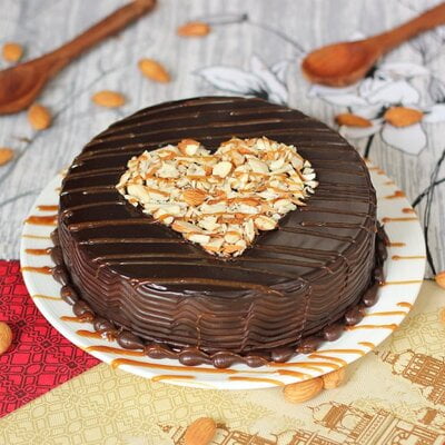 Choco-Almond Delight Cake