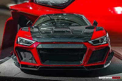 2016–2023 Audi R8 Coupe & Spyder IMPII Style Carbon Fiber Hood | Lightweight Aero Upgrade 2016–2023 Audi R8 Coupe & Spyder IMPII Style Carbon Fiber Hood | Lightweight Aero Upgrade