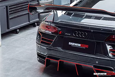Audi R8 Coupe & Spyder IMPII Style Partial Carbon Fiber Rear Bumper | Lightweight Rear Aero Upgrade Audi R8 Coupe & Spyder IMPII Style Partial Carbon Fiber Rear Bumper | Lightweight Rear Aero Upgrade