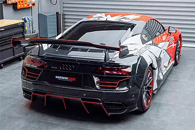 Audi R8 GEN2 V10 PLUS Coupe IMPII Carbon Fiber Trunk Wing w/ Base | OEM-Fit Spoiler Upgrade Audi R8 GEN2 V10 PLUS Coupe IMPII Carbon Fiber Trunk Wing w/ Base | OEM-Fit Spoiler Upgrade
