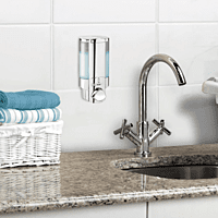 AVIVA Wall Mount Dispenser 1 Chamber 350 Ml. - Solid White AVIVA Wall Mount Dispenser 1 Chamber 350 Ml. - Solid White