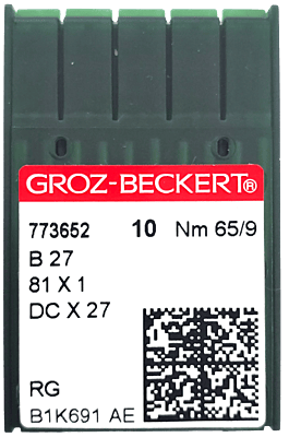 GROZ BECKERT NEEDLE SYSTEM B27 GROZ BECKERT NEEDLE SYSTEM B27
