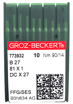 GROZ BECKERT NEEDLE SYSTEM B27 BALL POINT 