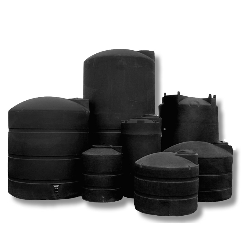 Snyder 1500 Gallon Black Vertical Water Storage Tank Snyder 1500 Gallon Black Vertical Water Storage Tank