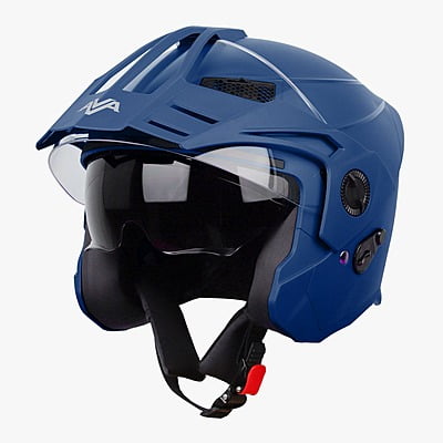STEELBIRD SBH-23 ISS AVA DASHING WITH PEAK BLUE C/V (M)