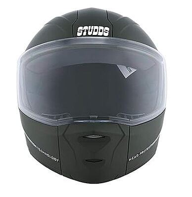 STUDDS NINJA ELITE MILITARY GREEN WITH CARBON STRIP C/V (L)