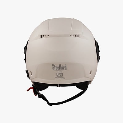 STEELBIRD SBH-31 DRX DASHING WHITE C/V (L)