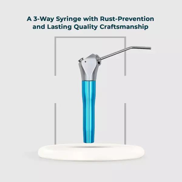 Waldent 3-Way Syringe With Two Autoclavable Tips - Green Waldent 3-Way Syringe With Two Autoclavable Tips - Green
