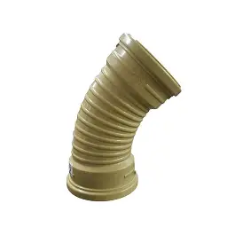 Bend ribbed 45 deg