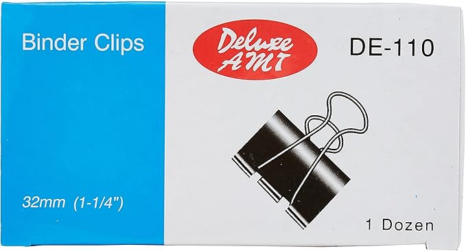 BINDER CLIP 32MM (12X1) DELUXE
