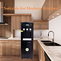 Suitable for Modern Kitchen: Blue star BWD3FMRGB- Black Water dispenser with cooling cabinet
