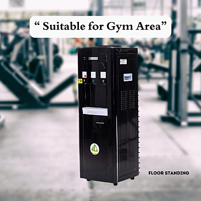Suitable for Large Gym Area: Blue Star BWD3FMRGA- Black Water dispenser with Cooling Cabinet Suitable for Large Gym Area: Blue Star BWD3FMRGA- Black Water dispenser with Cooling Cabinet