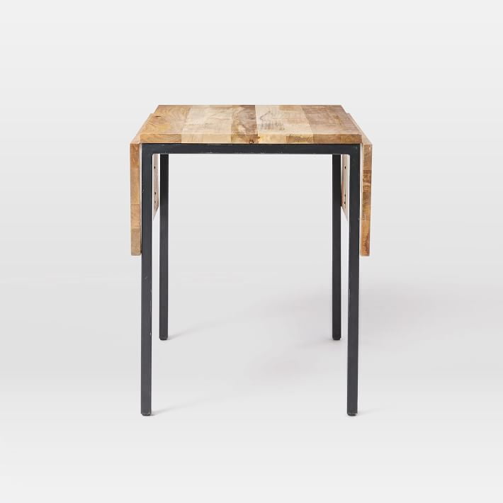 Drop Leaf Metal And Wood 4 Seater Dining Table Drop Leaf Metal And Wood 4 Seater Dining Table