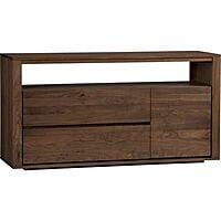 Dark Wood Media Console with Storage | Rustic Farmhouse TV Stand Dark Wood Media Console with Storage | Rustic Farmhouse TV Stand