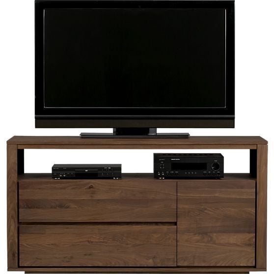 Dark Wood Media Console with Storage | Rustic Farmhouse TV Stand Dark Wood Media Console with Storage | Rustic Farmhouse TV Stand