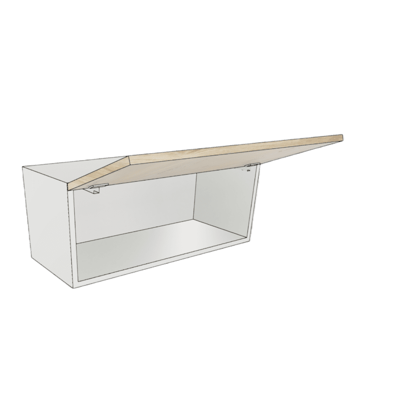 BRIDGE WALL CABINET 1 DOOR FLIP UP CUSTOM