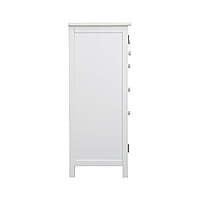 William Chest Of Drawer With Door In White William Chest Of Drawer With Door In White