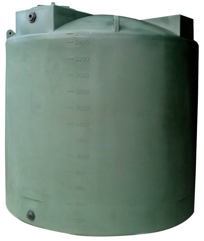 Snyder Industries 2500 Gallon Green Vertical Water Tank Snyder Industries 2500 Gallon Green Vertical Water Tank