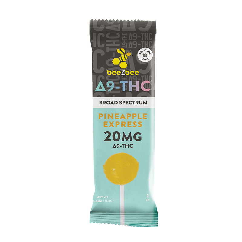 Delta-9 THC Terpene Lollipops - Pineapple Express | 1 Case of 10 Delta-9 THC Terpene Lollipops - Pineapple Express | 1 Case of 10