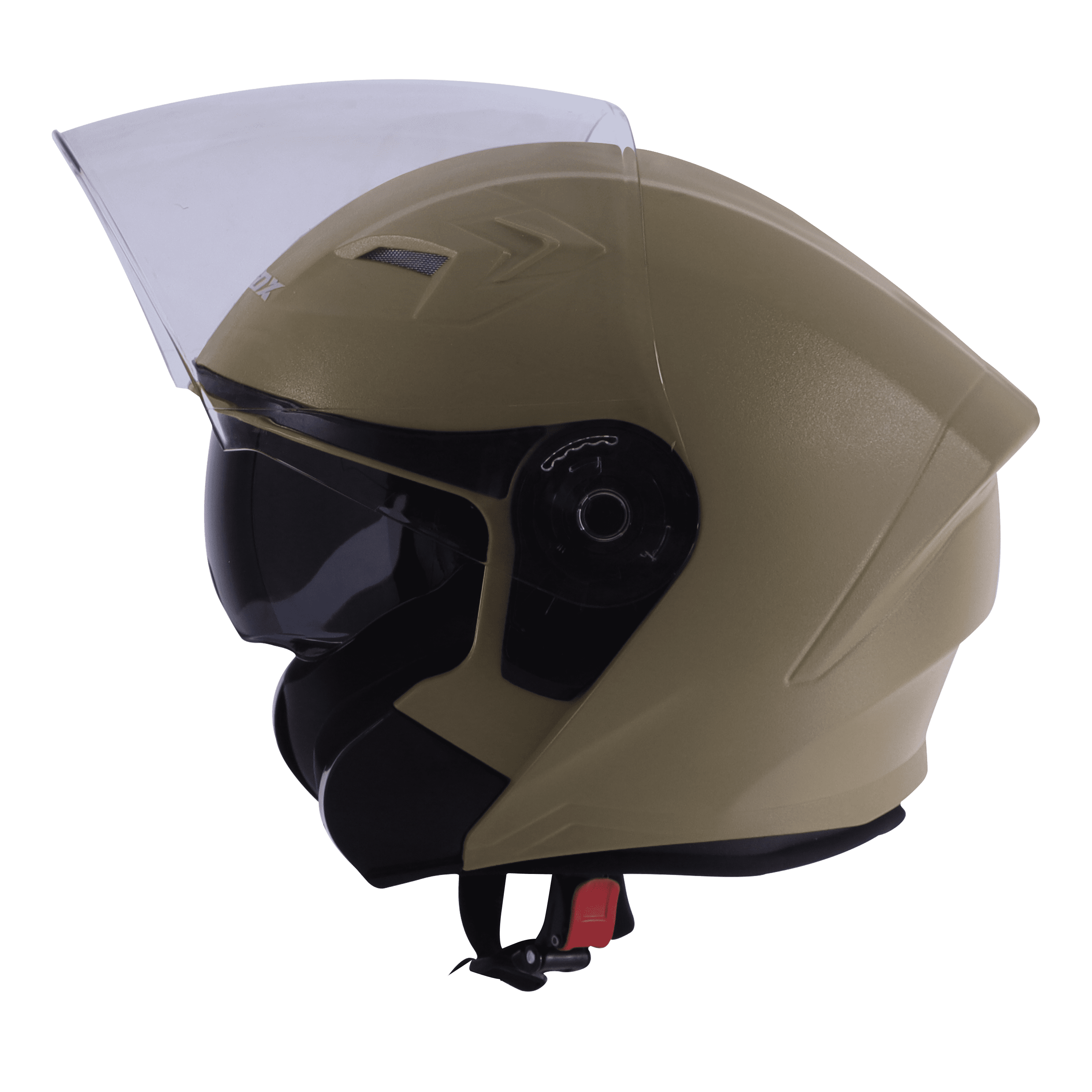 STEELBIRD SBA-17 ISS RDX DASHING DESERT STORM 580MM C/V WITH INNER SMOKE SUNSHIELD
