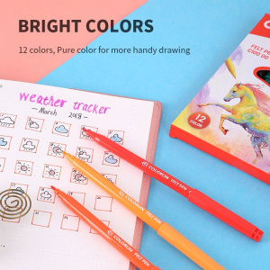 DELI C10000 WASHABLE FELT PENS 12s DELI C10000 WASHABLE FELT PENS 12s