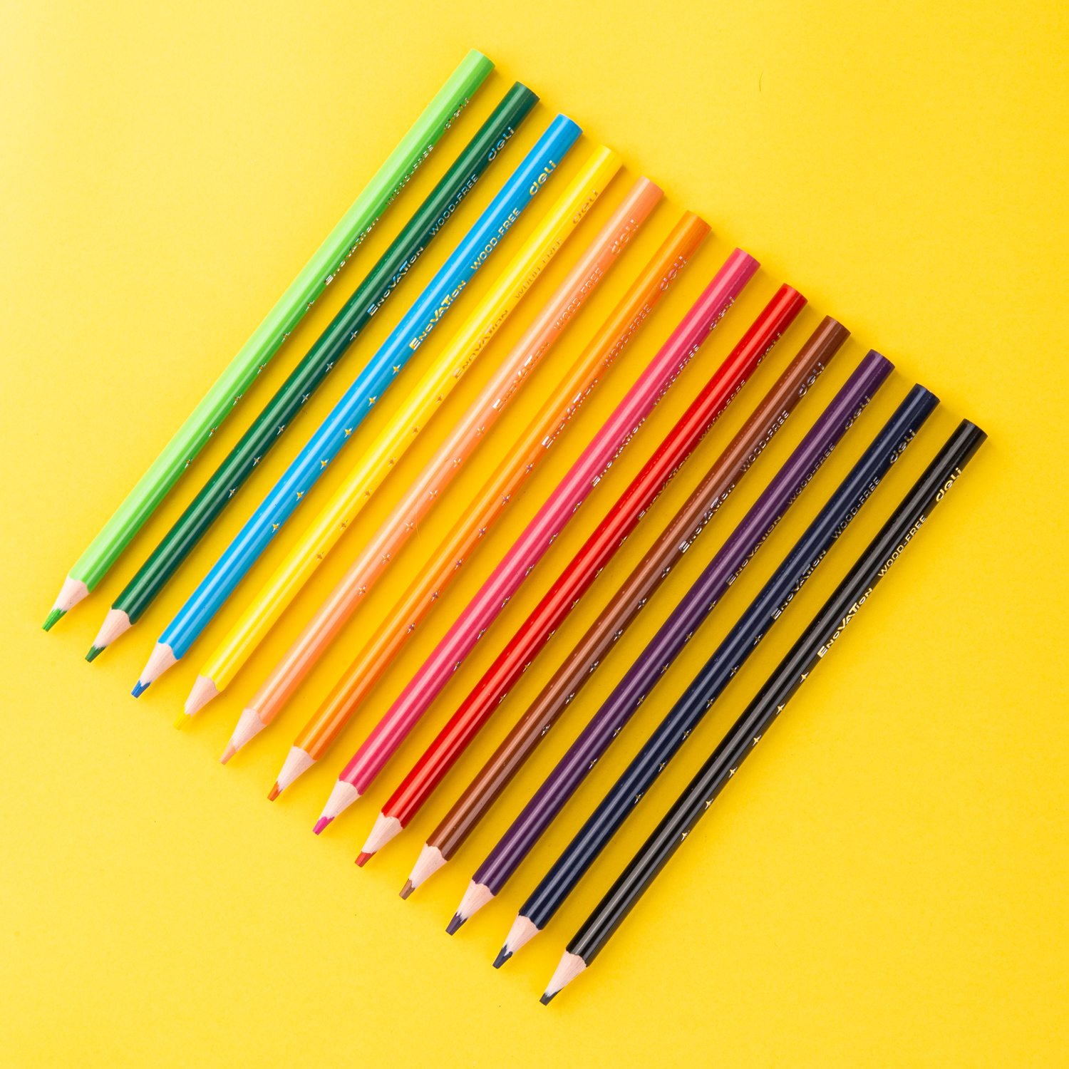 DELI C113-18 FULL-SIZE COLOR PENCILS 18/PKT