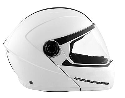 STUDDS NINJA ELITE WHITE WITH CARBON STRIP C/V (XL)