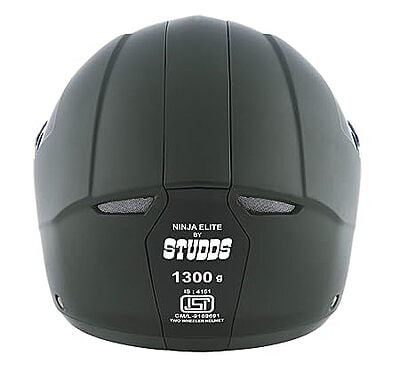 STUDDS NINJA ELITE MILITARY GREEN WITH CARBON STRIP C/V (L)