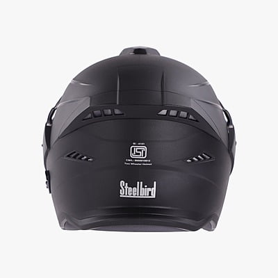 STEELBIRD SBH-23 AVA DV DASHING WITH PEAK BLACK C/V (L)