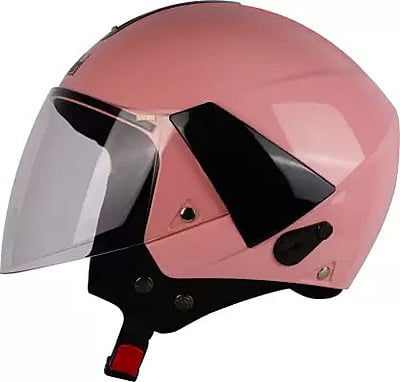 STEELBIRD SBH-5 TRIPLE NINE GLOSSY BABBY PINK C/V 580 MM