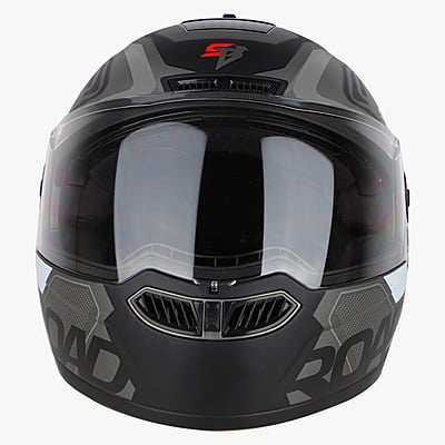 STEELBIRD SBA-7 ROAD MATT BLACK/GREY C/V (M)