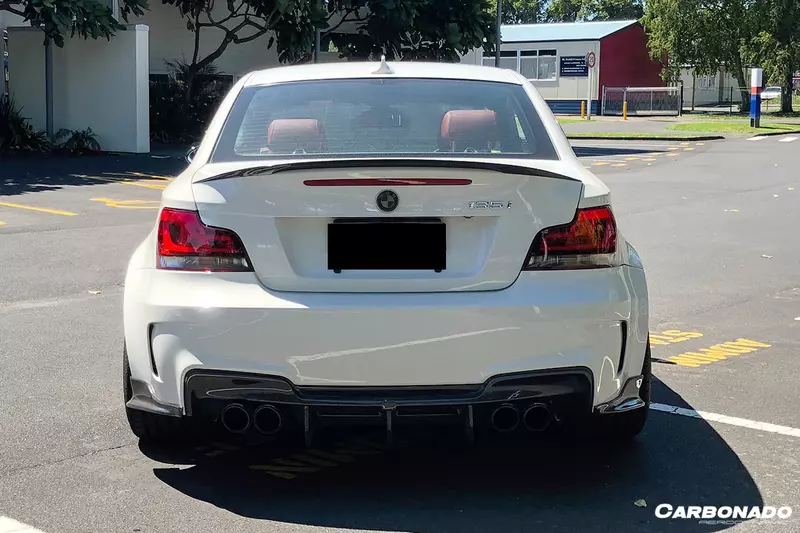 2008–2013 BMW 1M RZ Style Carbon Fiber Rear Lip & Diffuser Undertray