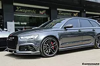 2013–2018 Audi RS6 Avant BS Style Carbon Fiber Front Canards | Aero Enhancements