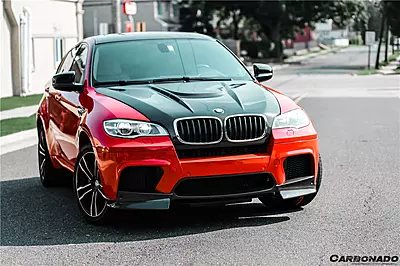 2008–2014 BMW E70/E71 X5M & X6M AK Style Carbon Fiber Front Lip