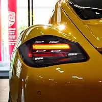 718 Style Smoked LED Taillights for Porsche 987.2 Boxster & Cayman (2009–2012)