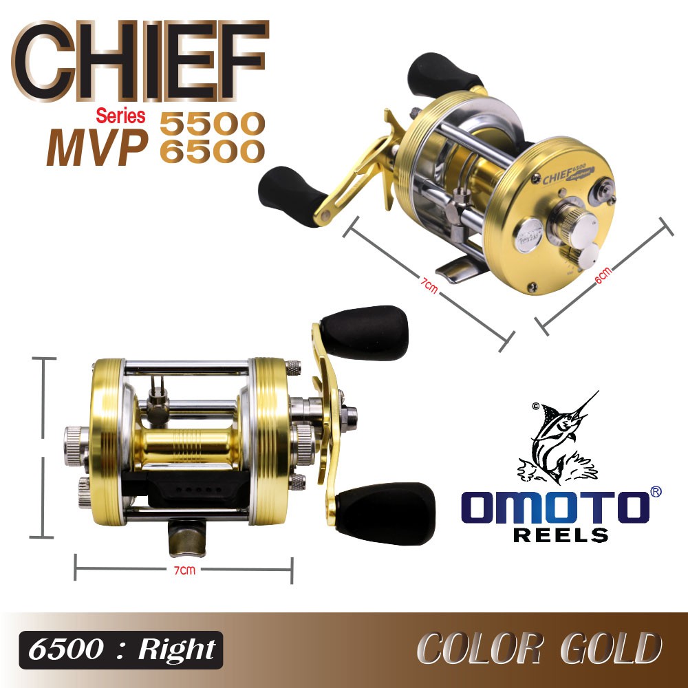OMOTO รอก - รุ่น CHIEF MVP 6500 , RIGHT (LIGHT GOLD) (ทอง)