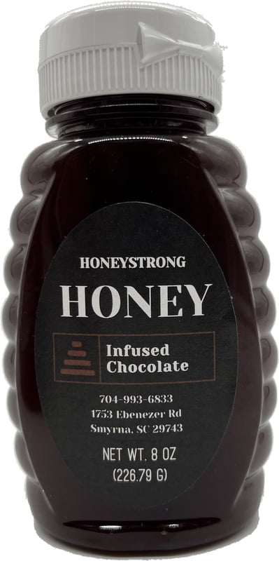 8oz Chocolate Infused Honey 8oz Chocolate Infused Honey