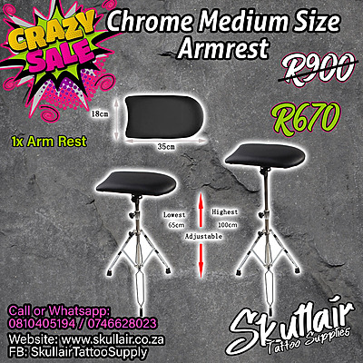Arm Rest Tripod - Chrome and Leather