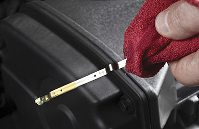 image showing the oil level on the dipstick image showing the oil level on the dipstick