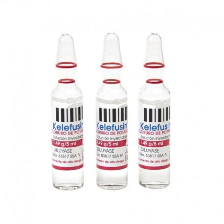 Cloruro de Potasio Kelefusin 5 amp