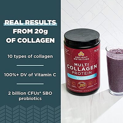 Collagen Powder Protein. Vanilla Protein Powder, 45 Servings, 16.7oz Collagen Powder Protein. Vanilla Protein Powder, 45 Servings, 16.7oz