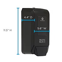 PACIFIC BLUE SOAP DISPENSER BLACK Ea