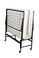 Hollywood Rollaway Bed With Fiber Mattress and 5" Wheels