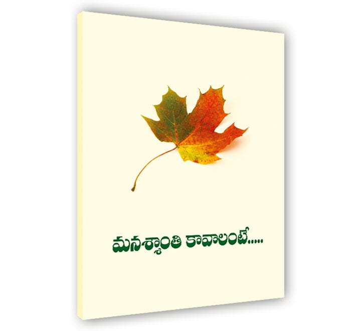 Manasshanti Kavalante (Telugu) (Paperback) Manasshanti Kavalante (Telugu) (Paperback)